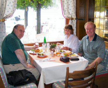 A stop for lunch at the Benedictine Abbey in Göttweig in the Danube Valley in Lower Austria - August 2004
