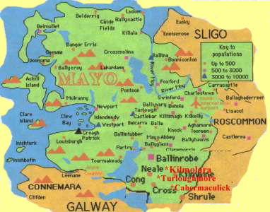 Map of County Mayo